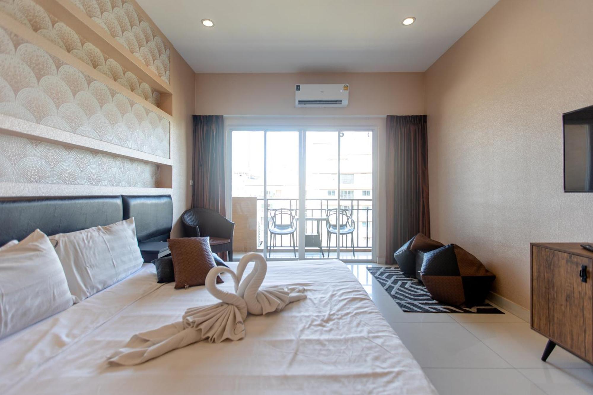 חוף ג'ומטיין Sun Sky Resort Near Beach מראה חיצוני תמונה